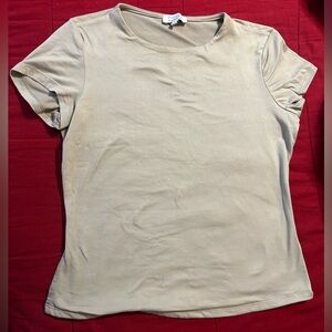 Top cream short sleeve